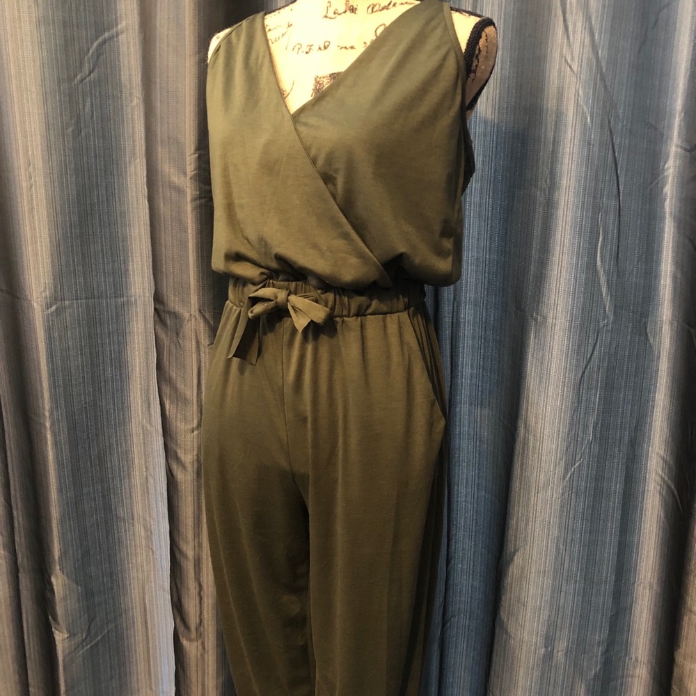 Venus olive green jumpsuit